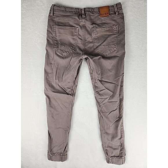 DU/ER N2X Jogger Pants Men's 32x29 Brown Slim Fit Stretch Drawstring MJNS1100 - Picture 6 of 12